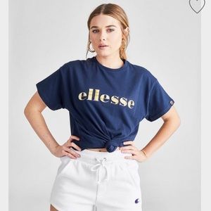 Women's Ellesse Prendere Plaid Logo T-Shirt